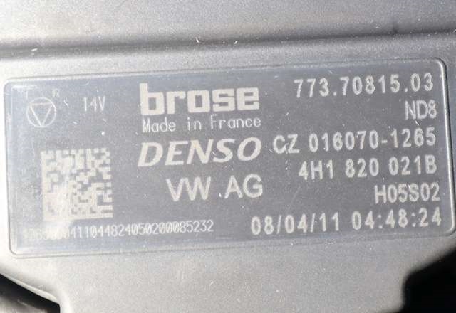 Varmeapparat motor til Audi A7 2010-2014 (Type I, Fase 1) (DENSO|016070-1265|4H1 820 021 B|)