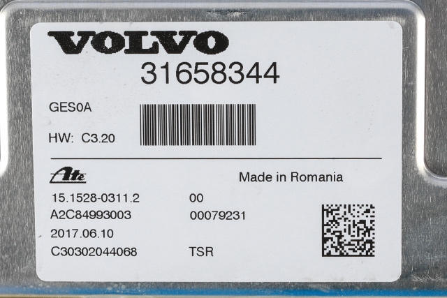 Styreenhet nivå/luftfjæring til Volvo V90 / V90 CC / S90 2016-->>  (VOLVO|31658344|)