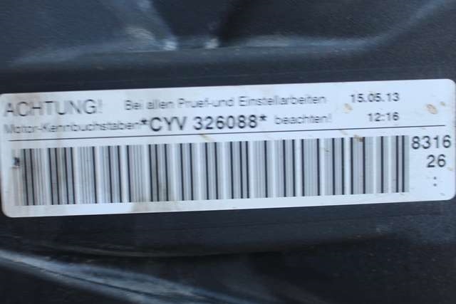 Motor bensin til Audi A3 2012-2016 (Type III, Fase 1)  (CYVB|)