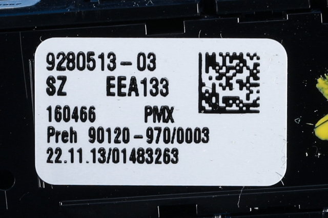 Bilstereo navigasjon betjeningspanel til BMW i3 2013-2022 (BMW|65.82-9 332 285|)