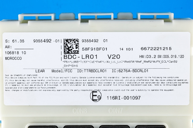 Sikringsboks til BMW i3 2013-2022  (BMW|61.35-9 355 492|)