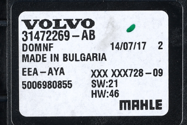 Styreenhet klima/aircondition til Volvo V90 / V90 CC / S90 2016-->> (VOLVO|31472269|)
