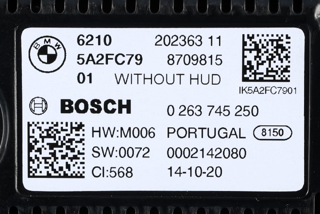 Instrumentpanel til BMW 3-Serie 2018-->> (G20) (G20) (BMW|62.10-5 A2F C79|)