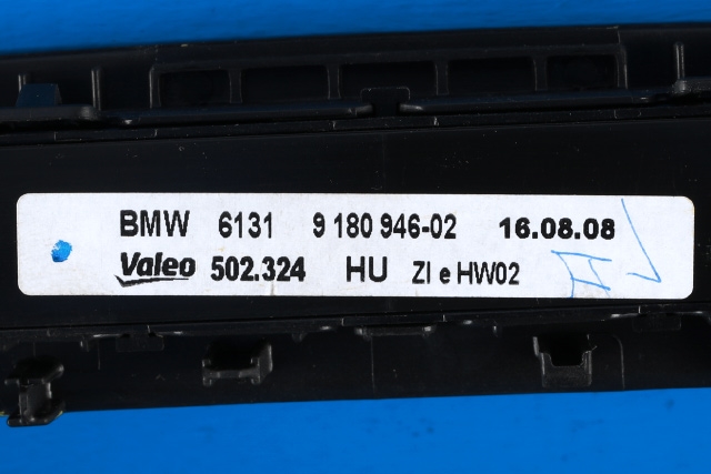 Varmeapparat betjening til BMW X5 2007-2013 (E70) (E70) (BMW|9 178 066|)