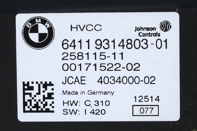 Styreenhet diverse til BMW i3 2013-2022 (BMW|64.11-9 314 803|)
