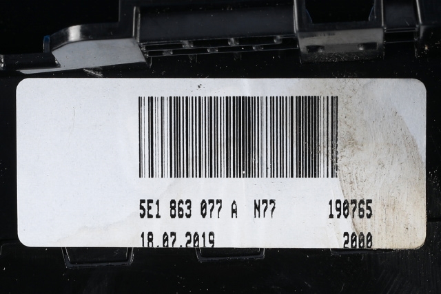 Dashbord myntrom til Škoda Octavia 2017-2020 (Type III, Fase 2) (VAG|)