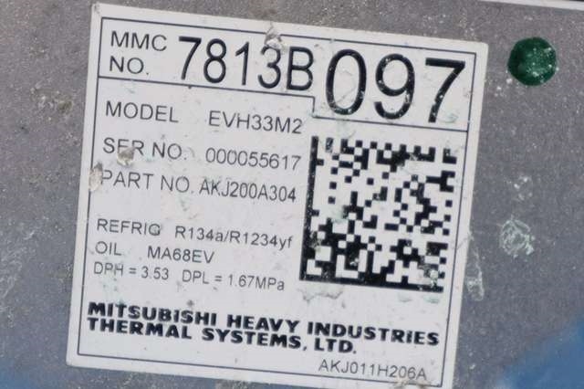 Aircondition kompressor hybrid til Mitsubishi Outlander 2015-->> (Type III, Fase 2) (MITSUBISHI|7813B097|)
