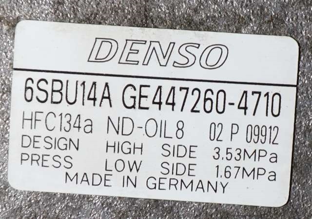 Aircondition kompressor til BMW 5-Serie 2010-2017 (F10/F11) (F10/F11) (DENSO|447260-4710|)