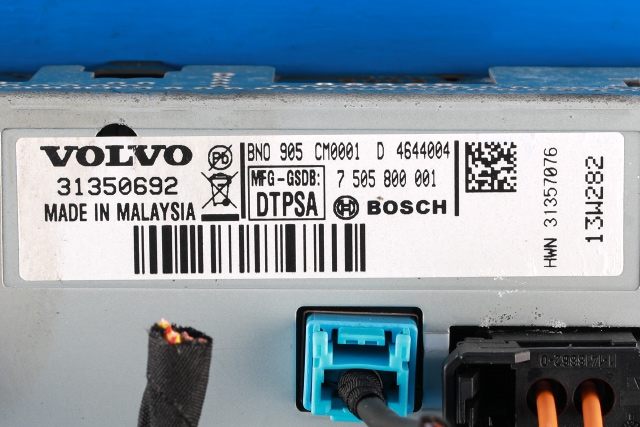 Multimedia display (MCU - Media Controller Unit) til Volvo V40 2012-2019  (VOLVO|31350692|)