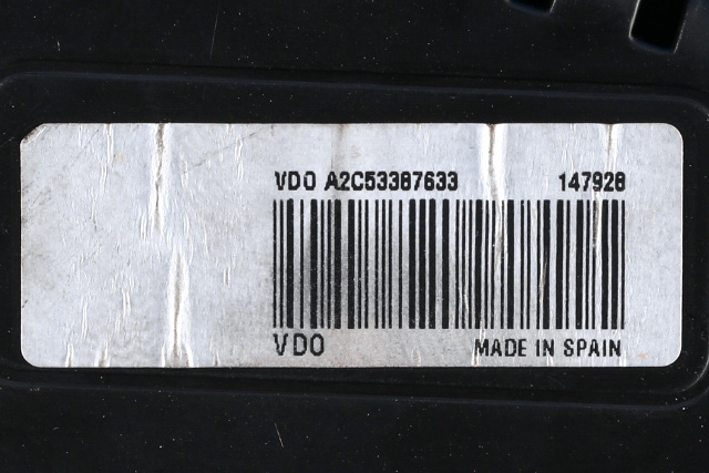 Instrumentpanel til VW Polo 2009-2014 (Type V, Fase 1)  (VDO|A2C53387633|6R0 920 860 F|)