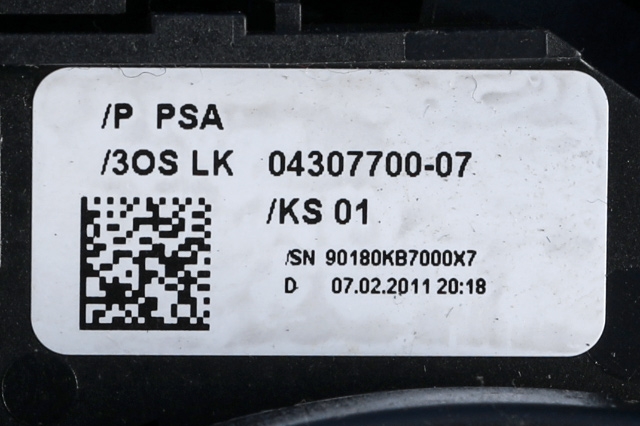Bryter combi til Peugeot 508 2011-2014 (Type I, Fase 1)  (PEUGEOT|96 759260 XT|)