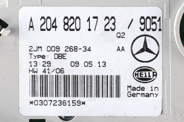 Taklyspanel til Mercedes E-Klasse, Coupe/Cab 2013-2017 (Fase 2) (C207) (C207) (MERCEDES|A 204 820 17 23|)