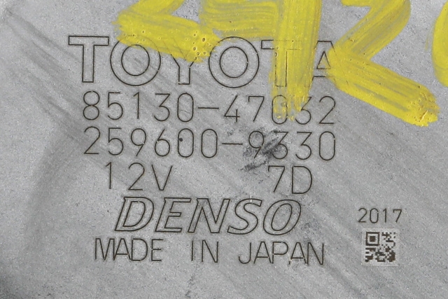 Viskermotor bakrute til Toyota Prius 2016-2023 (Type IV) (combi) (combi) (DENSO|259600-9330|85130-47032|)