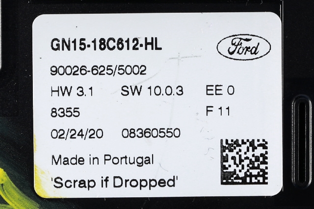 Varmeapparat betjening til Ford Puma 2019-->>  (FORD|GN15-18C612-HL|)