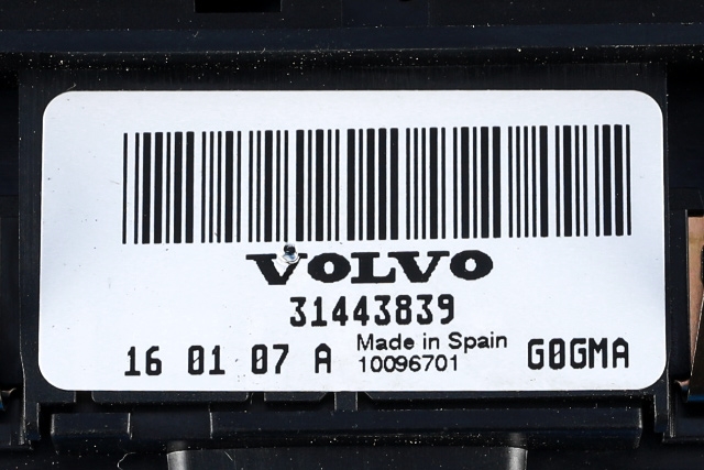 Bryter lys til Volvo V60/V60 CC 2013-2018 (Type I, Fase 2) (VOLVO|31443839|)