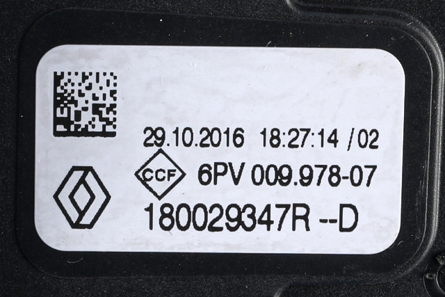 Pedal gass til Renault Clio 2016-2019 (Type IV, Fase 2)  (HELLA|6PV 009 978-07|1800 29347R-D|)