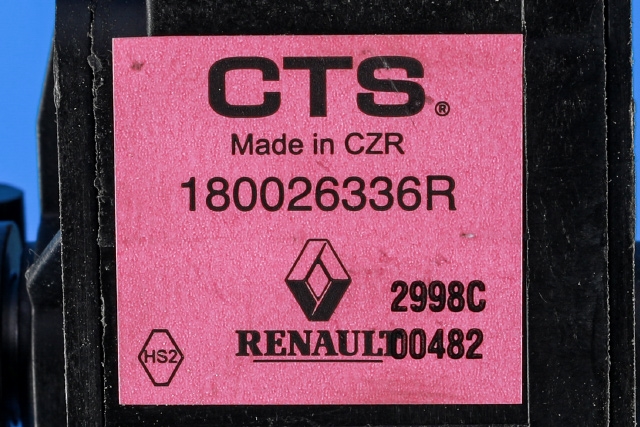 Pedal gass til Renault Zoe 2013-2019 (Fase 1)  (RENAULT|1800 26336R|)