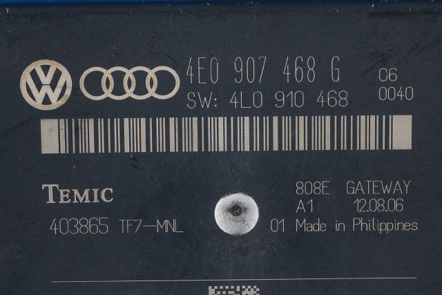Styreenhet diverse til Audi A8 2003-2010 (Type II) (VAG|4E0 907 468 G|)