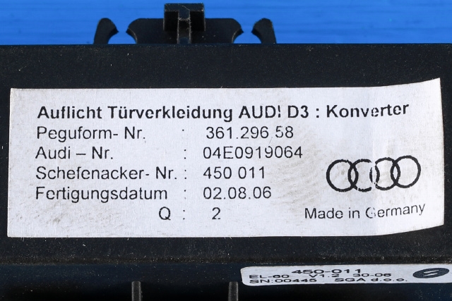 Styreenhet diverse til Audi A8 2003-2010 (Type II) (VAG|04E 091 906|)