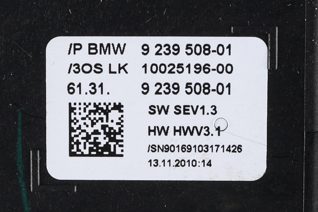 Girstang/girvelger automat til BMW 5-Serie 2010-2017 (F10/F11) (F10/F11) (BMW|9 239 508|)