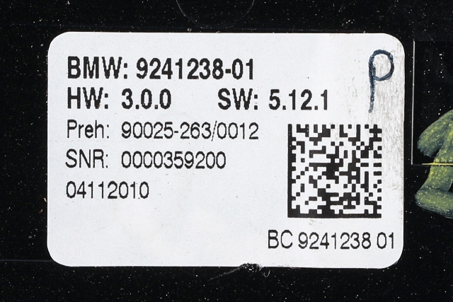 Varmeapparat betjening til BMW 5-Serie 2010-2017 (F10/F11) (F10/F11) (BMW|9 241 238|)
