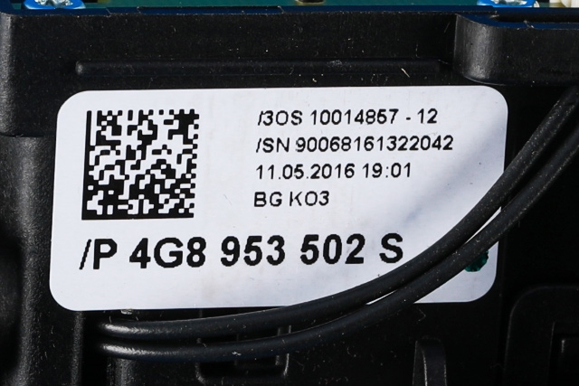 Bryter combi til Audi A6 2014-2018 (Type IV, Fase 2) (C7) (C7) (VAG|4G8 953 502 S|)