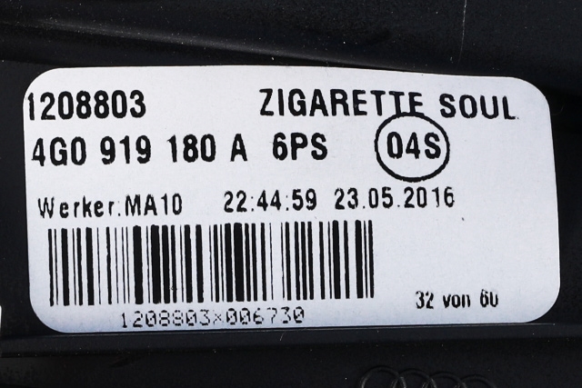 Dashbord diverse til Audi A6 2014-2018 (Type IV, Fase 2) (C7) (C7) (VAG|4G0 919 180 A|)
