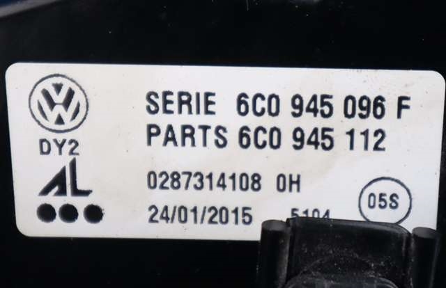 Baklykt høyre til VW Polo 2014-2017 (Type V, Fase 2)  (VAG|6C0 945 096 F|)