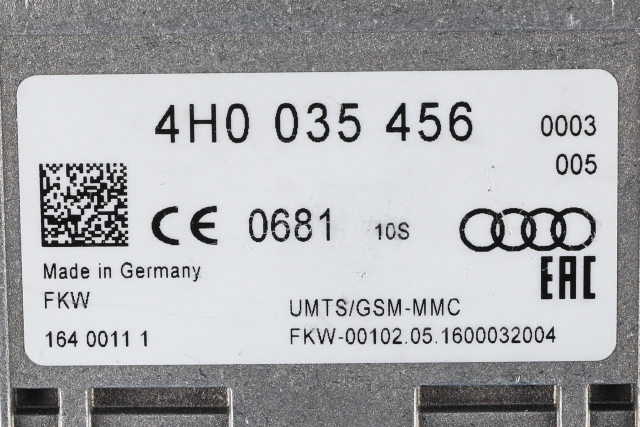 Antenne forsterker til Audi A6 2014-2018 (Type IV, Fase 2) (C7) (C7) (VAG|4H0 035 456|)