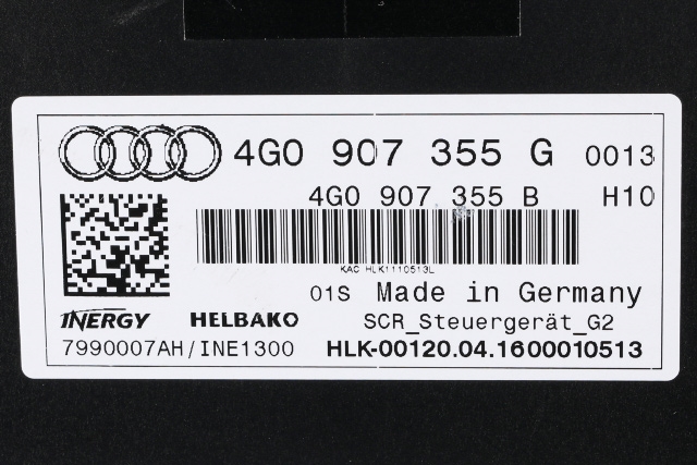 Styreenhet diverse til Audi A6 2014-2018 (Type IV, Fase 2) (C7) (C7) (VAG|4G0 907 355 G|)