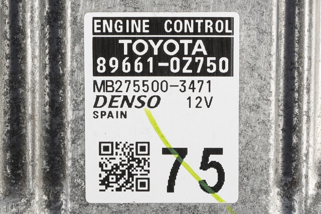 Styreenhet motor til Toyota Auris 2013-2015 (Type II, Fase 1)  (DENSO|275500-3471|89661-0Z750|)