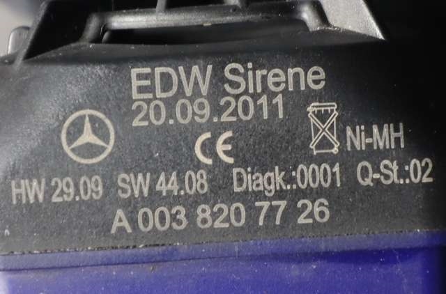 Alarm til Mercedes E-Klasse 2009-2013 (Fase 1) (W212) (W212) (MERCEDES|A 003 820 77 26|)