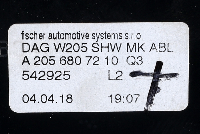 Dashbord koppholder til Mercedes GLC 2015-2022 (X253) (X253) (MERCEDES|A 205 680 72 10|)