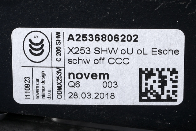 Dashbord friskluftdyse midtkonsoll til Mercedes GLC 2015-2022 (X253) (X253) (MERCEDES|A 253 680 62 02|)