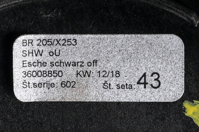 Dashbord friskluftdyse midtkonsoll til Mercedes GLC 2015-2022 (X253) (X253) (MERCEDES|A 253 680 62 02|)