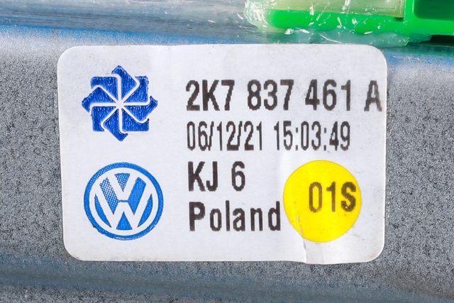 Ruteheis venstre foran til VW Caddy 2020-->> (Type IV) (VAG|2K7 837 461 A|2K7 959 801|)