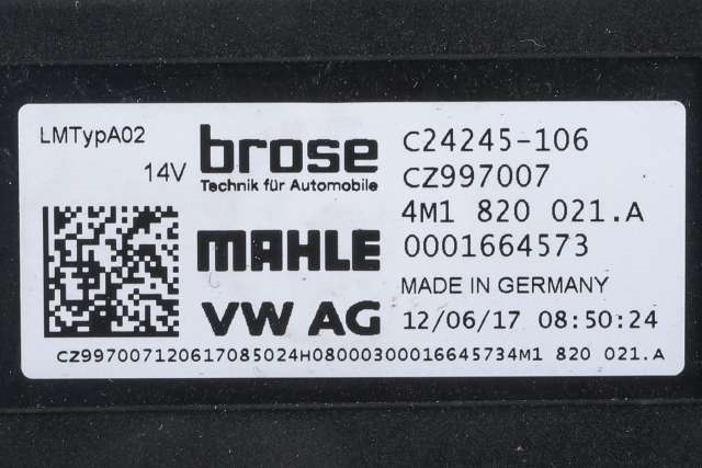 Varmeapparat motor til Audi A4 2015-2019 (Type V, Fase 1) (B9) (B9) (VAG|4M1 820 021 A|)