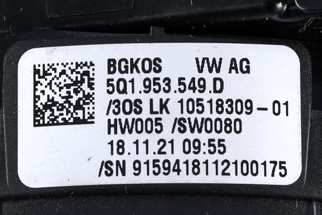 Airbag slepering til VW Caddy 2020-->> (Type IV) (VAG|5Q1 953 549 D|)