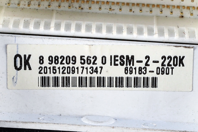 Instrumentpanel til Isuzu D-Max 2012-2017 (Type II, Fase 1) (ISUZU|8982095620|)