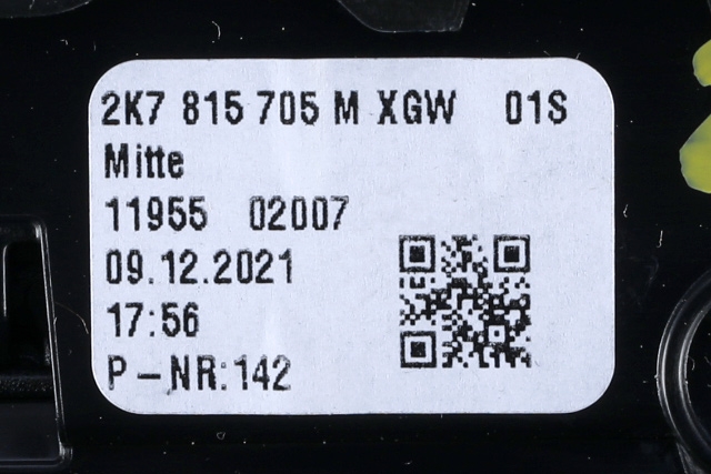 Dashbord friskluftdyse midtkonsoll til VW Caddy 2020-->> (Type IV)  (VAG|2K7 815 705 M|)