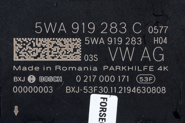Styreenhet parkering til VW Caddy 2020-->> (Type IV) (VAG|5WA 919 283 C|)