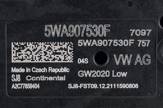 Styreenhet diverse til VW Caddy 2020-->> (Type IV) (VAG|5WA 907 530 F|)