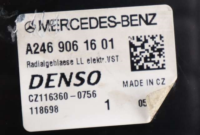 Varmeapparat motor til Mercedes A-Klasse 2012-2018 (W176) (W176) (MERCEDES|A 246 906 16 01|)