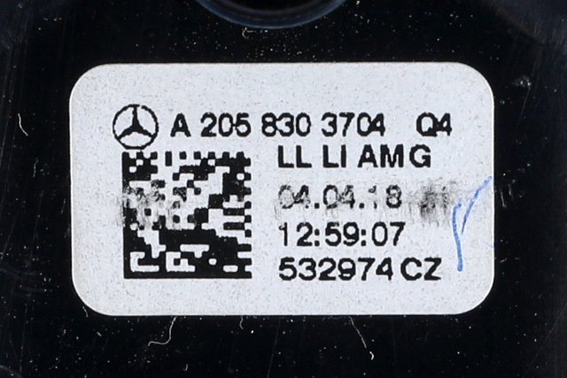 Dashbord friskluftdyse venstre til Mercedes GLC 2015-2022 (X253) (X253) (MERCEDES|A 205 830 37 04|)