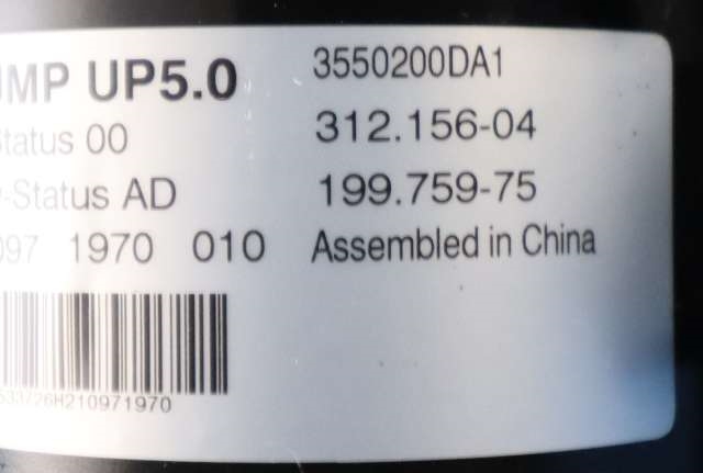 Vakuumpumpe til XPeng G3 2021-->> (XPENG|3550200DA1|)