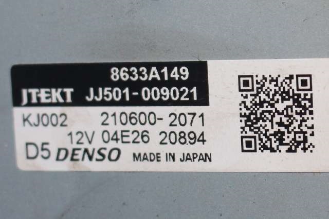 Rattaksel elektrisk servo til Mitsubishi Eclipse Cross 2018-->>  (JEKT|JJ501-009021|8633A149|)