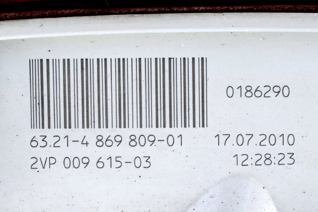 Baklykt venstre til BMW 1-Serie 2004-2011 (E81/E82/E87/E88) (E81/E82/E87/E88) (BMW|63.21-4 869 809|)