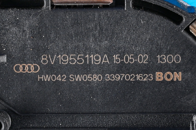 Viskermotor frontrute komplett m/overføring til Audi A3 2012-2016 (Type III, Fase 1)  (VAG|8V1 955 023 D|)