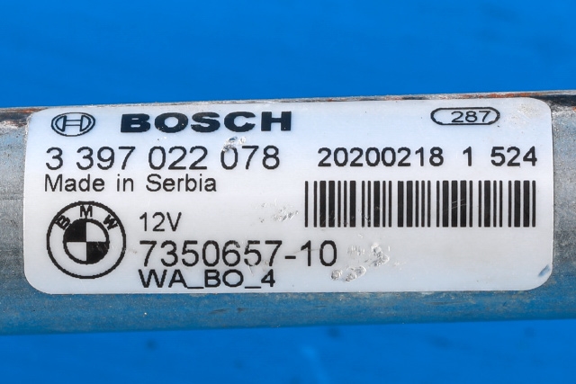 Viskermotor frontrute komplett m/overføring til BMW X1 2015-2022 (F48) (F48) (BMW|7 350 657|)