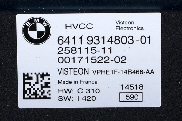 Styreenhet diverse til BMW i3 2013-2022  (BMW|64.11-9 314 803|)